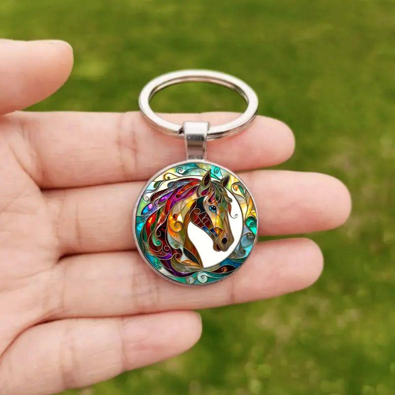 Брелок-подвеска из цинкового сплава с изображением лошади, украшение для сумки, подарок на день рождения, годовщину, День святого Валентина или любой другой год.