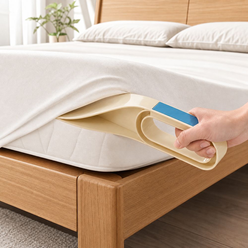 Anti-Slip Grip Bed Sheet Tucking Tool Ergonomic Handle Bed Lifter Tool Sheet Changing