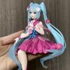 Оригинальный Furyu Подставка для лапши Vocaloid Hatsune Miku Фея цветов Космос Сидящая фигурка Модели Коллекционные компьютерные украшения Игрушка