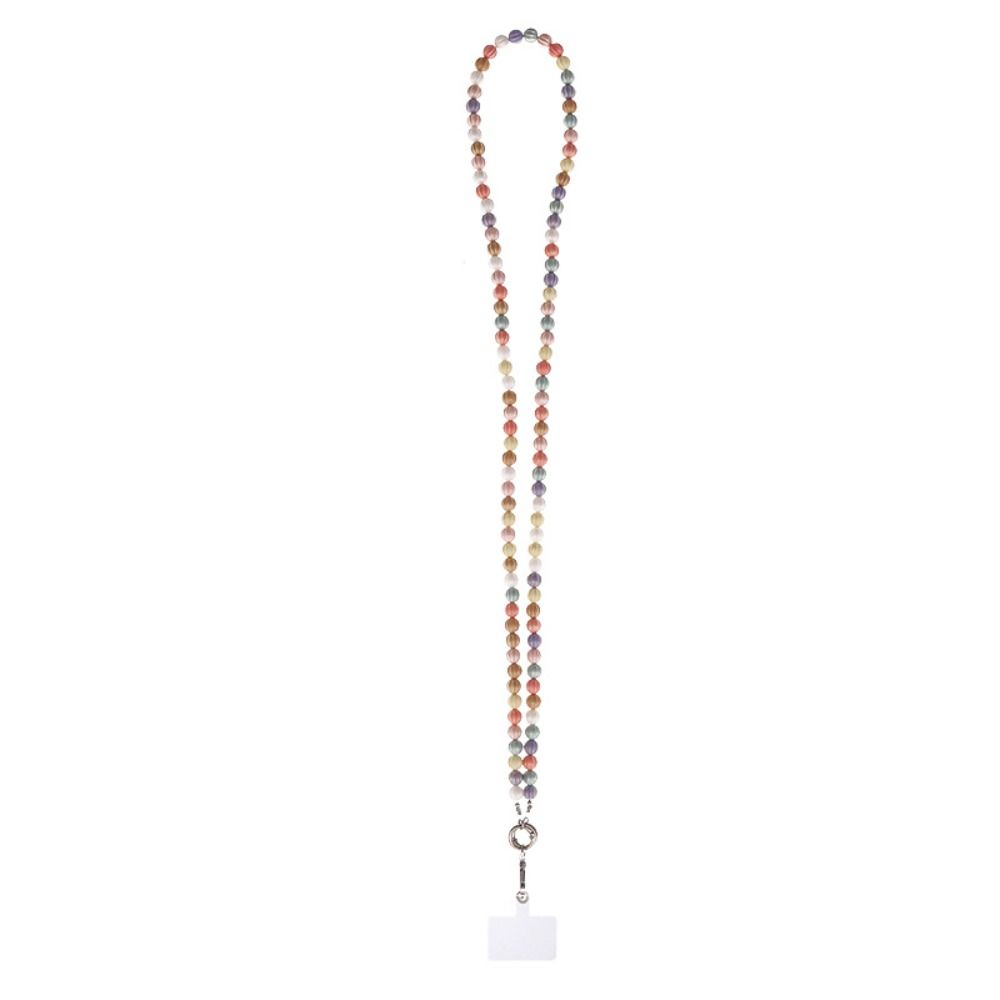 120CM Bead Phone Lanyard Colorful Neck Hanging Cord Crossbody Cellphone Strap Phone Accessories