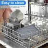 Non Slip Food Serving Tray with Non-Slip Handle Rectangle Gripping Nubs Food Trays Shatterproof Plastic Dinner Trays 3pc