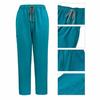 2Pcs Nurse Uniform Scrubs Set for Nurse Doctor Hospital Staff Jogger Suit with Pocket Top Pants Stretchy Comfortable Workwear
