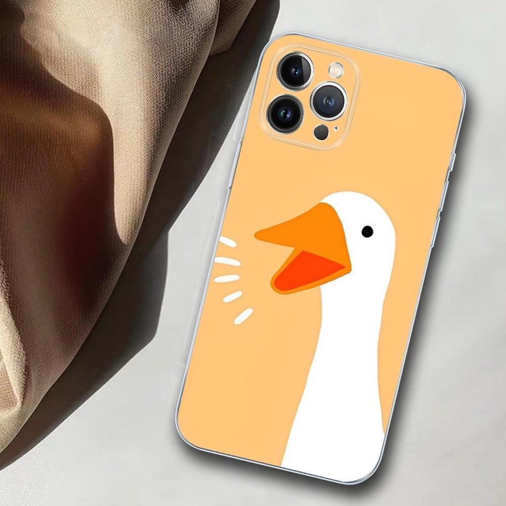 Applicable To Iphone14 Plus Mobile Phone Case G-Goose Game Mobile Phone Case, Painted And Anti-Drop For Three