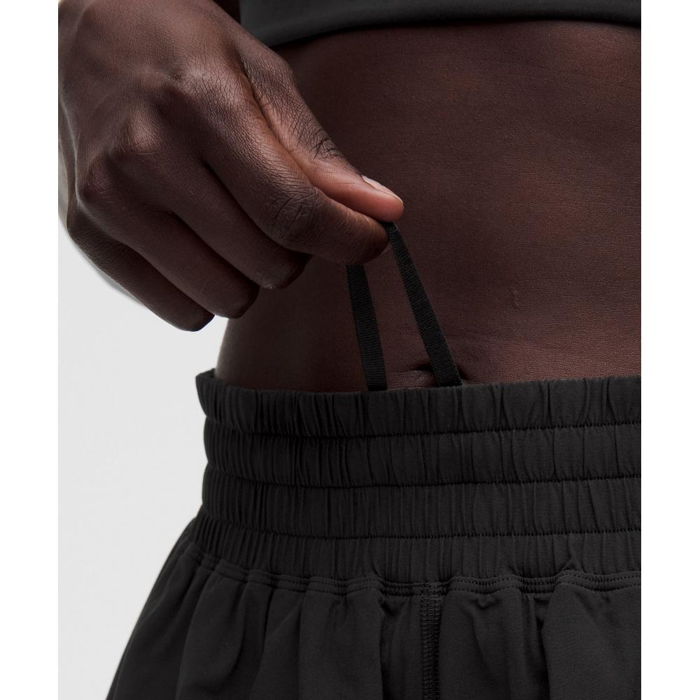 Lululemon Шорты для бега с высокой талией Shake It Out 4 дюйма Чёрные