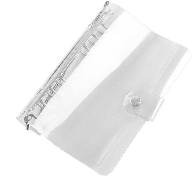 1 шт. Прозрачный цветной пластиковый зажим папка для файлов A5 / A6 / A7 тетрадь с отрывными листами папка для бумаг планировщик повестки дня школьные канцелярские