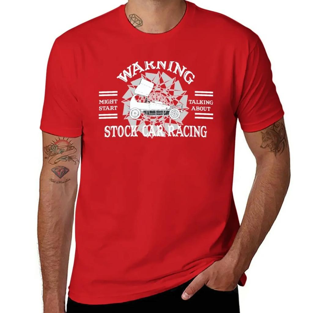 Warning; Might Talk About Stock Cars T-Shirt sports fans korean fashion funny t shirts for men