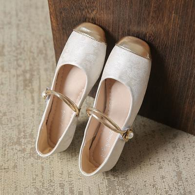 Новые женские туфли на плоской подошве в национальном стиле в китайском стиле на весну и осень 2025 года, новые ретро-стильные туфли Ма на мягкой подошве с Lizhen wo