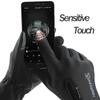 1 Pairs Winter Gloves Men Touchscreen Non-Slip Unisex Waterproof Windproof Warm Cycling Cold Gloves Fashion Zipper Sports Gloves