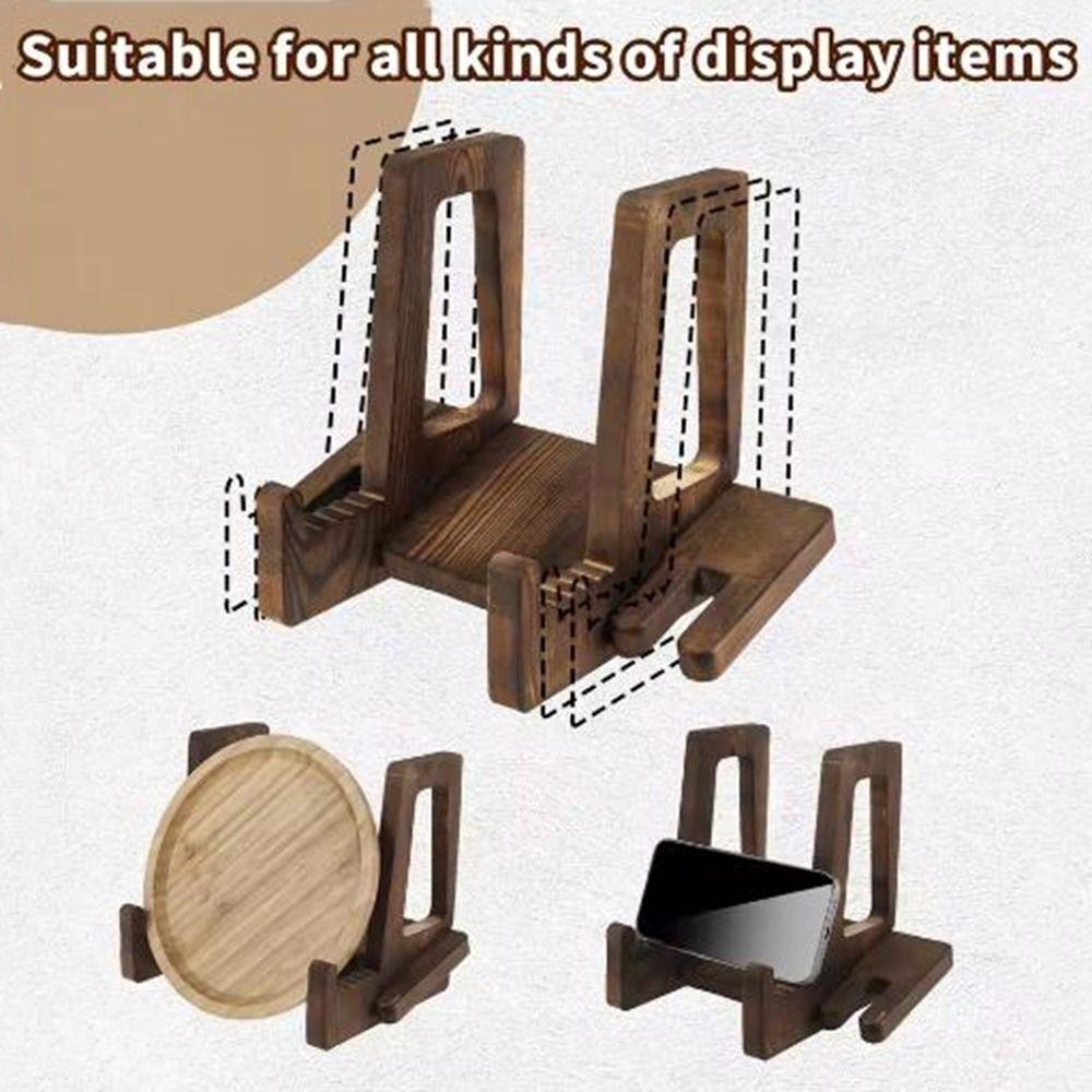 Стенд для книг с волновым дизайном, регулируемый размер, подставка для виниловых пластинок для планшета с фоторамкой