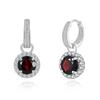 Luxury January Birthstone Natural Garnet Earrings S925 Silver Fine Jewelry Lady Anniversary & Banquets Wear