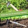Japanese Weeding Sickle Handheld Weed Puller Tool Garden Hoe Grass Weeder with Razor Sharp Blades for Home Gardening
