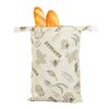 Reusable Fashion Cartoon Bread Shopping Bag with Organic Beeswax Cotton Linen for Homemade Sourdough Storage & Fresh Keeping