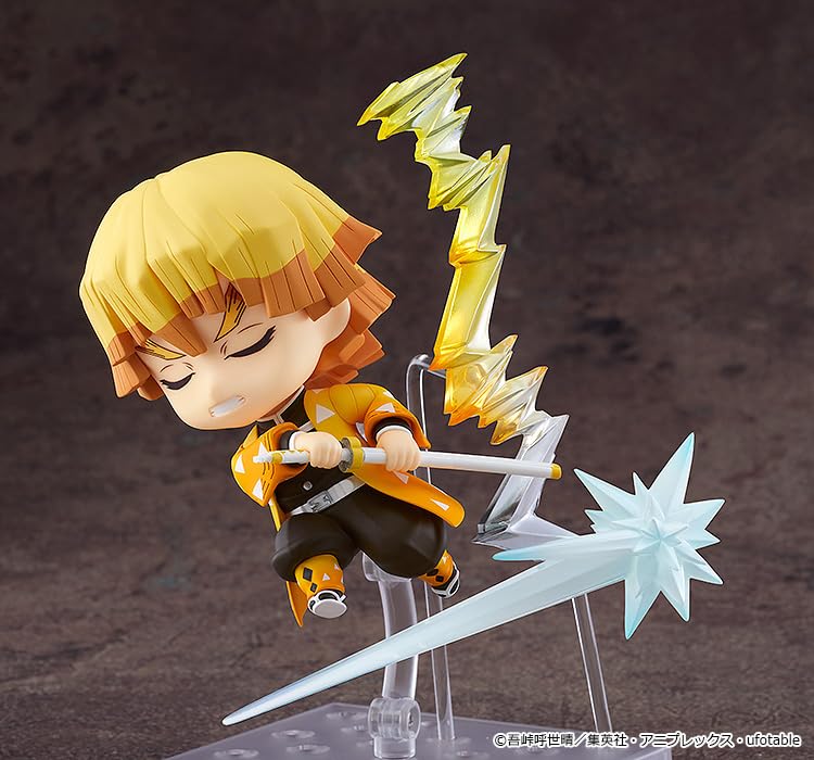 GOOD SMILE COMPANY Nendoroid Demon Kimetsu no Yaiba Zenitsu Agatsuma Plastic Painted Movable Figure Third Resale Slayer Non-Scale