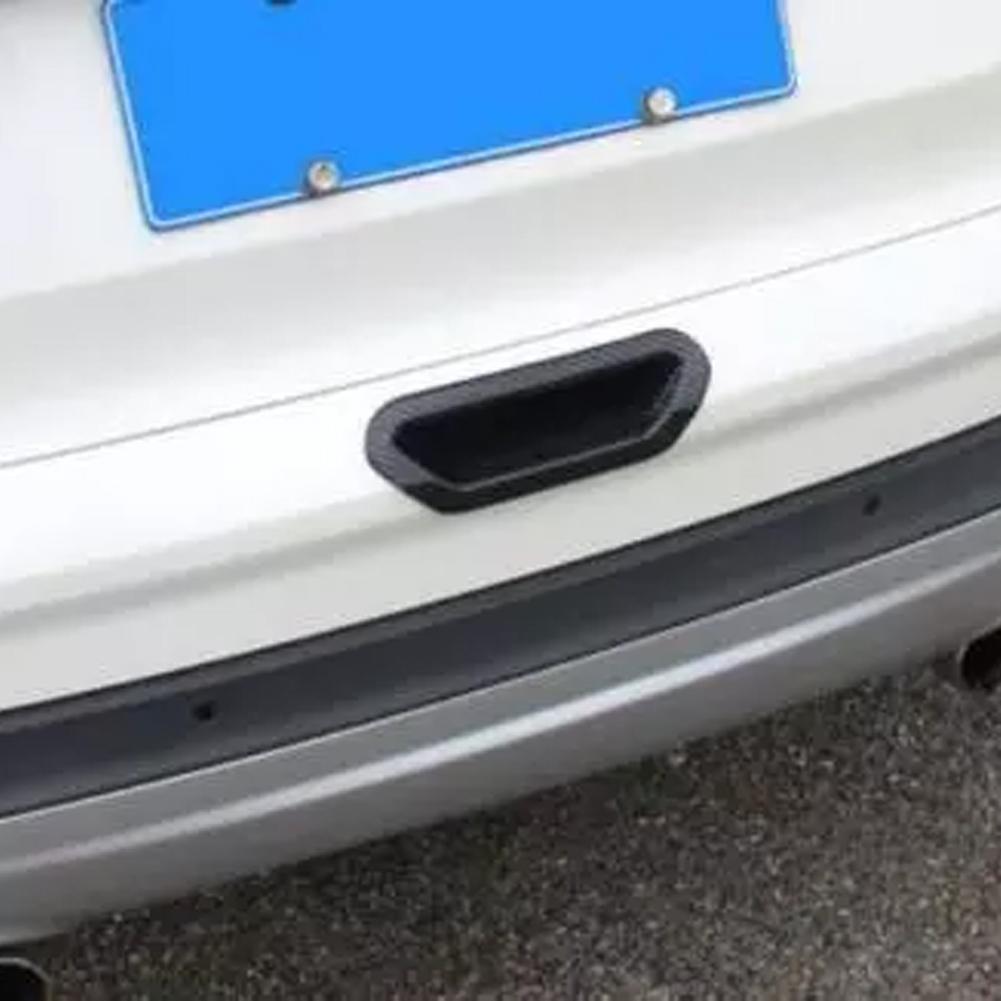 Carbon Fiber Tailgate Handle Cover for Ford Escape For Kuga 2013 2019 Waterproof and Heat Resistant Custom Fit