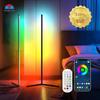 LED Colorful Atmosphere Lamp: RGB Bluetooth TV Gaming Room Corner Light with Voice Control