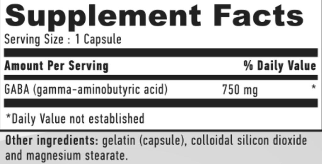 Haya Labs Габа 500 мг - 100 капсул
