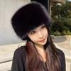 New Imitation Mink Fur Plush Warm Fashion Autumn And Winter Imitation Fox Hair Long Hair Hat Fairy Dome Hat Female Hat