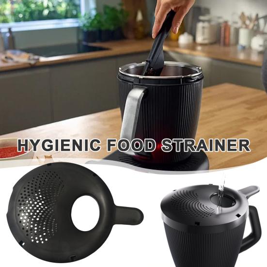 Фильтр-крышка для слива для Thermomix TM7 Практичное приспособление для слива и насадка-сито с портом для добавления ингредиентов для кухонного аксессуара