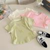 Girls' Short Sleeved Summer New Sweet Bow Baby Top Children's T-shirt