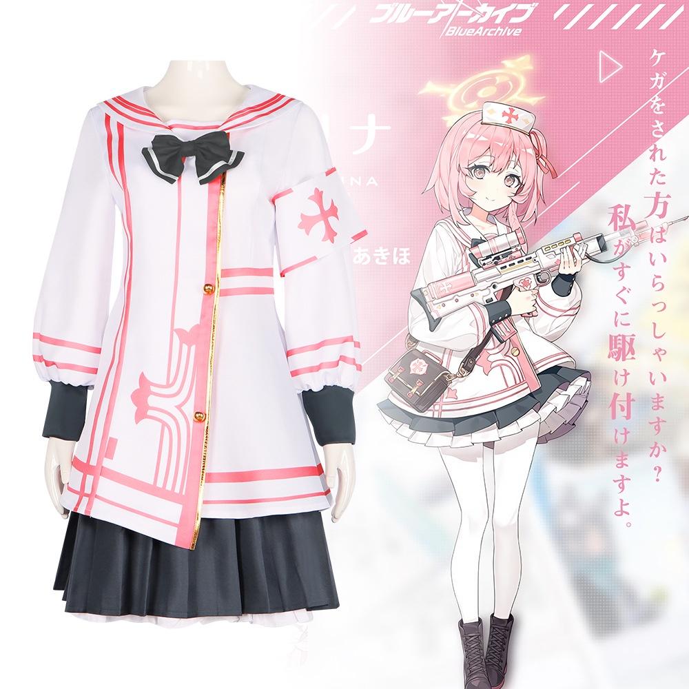 Потрясающий костюм медсестры для косплея по Blue Archives для ролевых игр