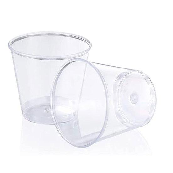 100 шт., 30 мл, прозрачные многоразовые чашки для напитков, легкие штабелируемые чашки для воды для домашней вечеринки