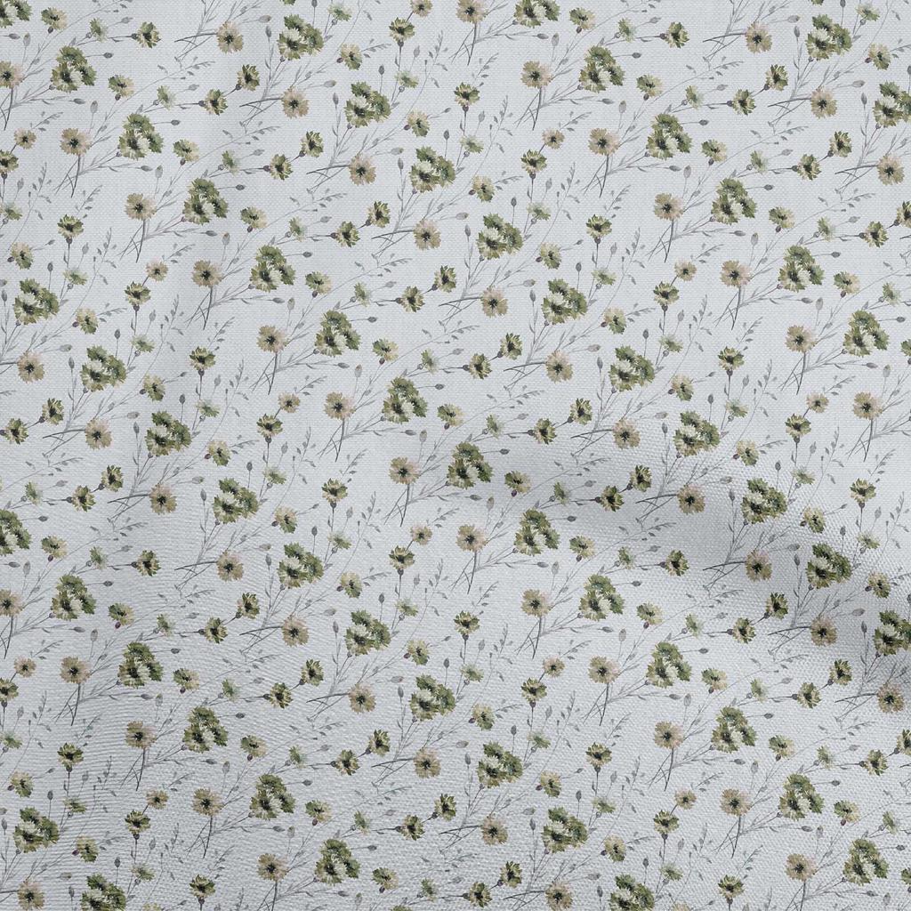 oneOone Ткань Cotton Flex Mint Green с акварельным цветочным принтом, ткань для платья, ярд, 40 дюймов