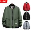 Весенне-осенняя бейсбольная куртка для мужчин, повседневная свободная куртка больших размеров