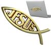 Christian Fish Sticker Car Emblem Sticker Jesus Fish Emblem Car Window Decal Acrylic Christian Bumper Stickers Religious