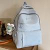 Школьный рюкзак для студентки колледжа, для ученицы средней школы, однотонный рюкзак, рюкзак для старшеклассницы