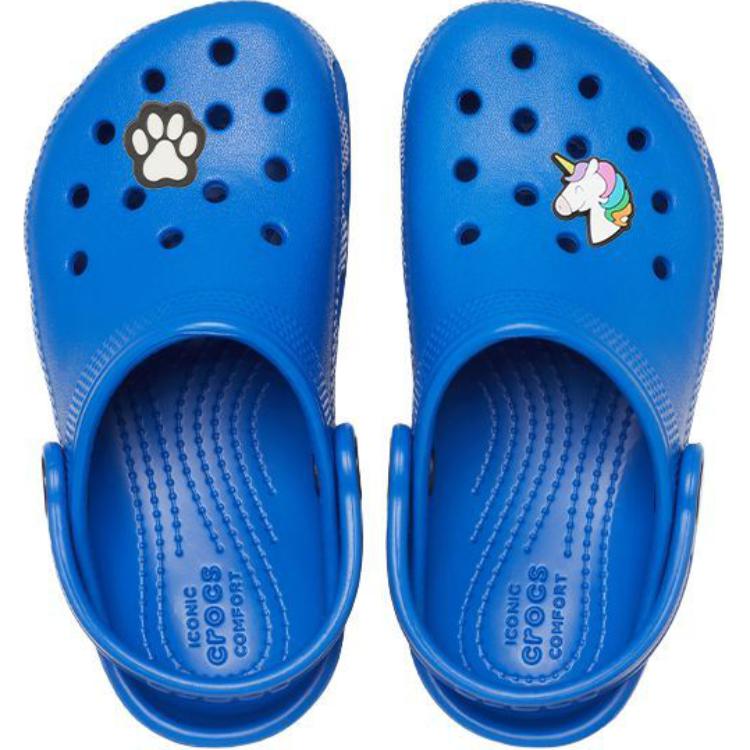 Crocs Classic Simple Comfortable Versatile Shock Absorbing Breathable Low Top Sandals Kids Sandals Blue 206991-4KZ