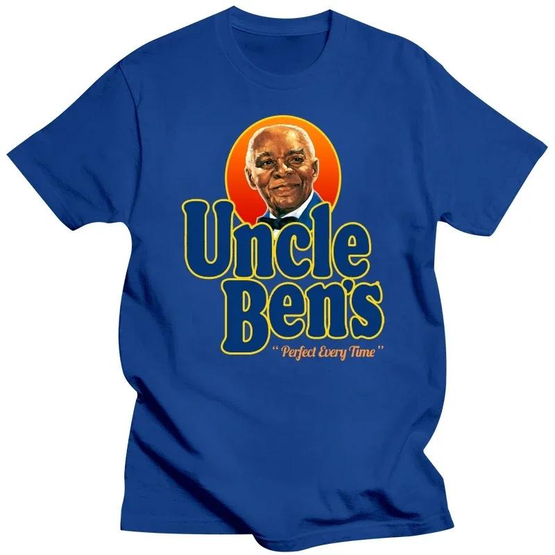 100% Cotton tshirt hombre Printing Short Remember Uncle Ben Rice Food Cooking T-Shirt men clothing  oversized t shirt  harajuku