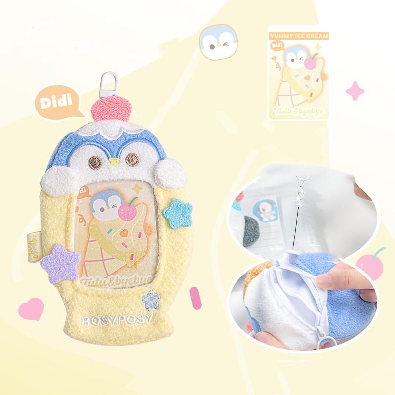 Lovely Kpop Idol Photocard Holder American Style Kawaii Animal Puppy Bunny Card Holder Sbuway Bus School Card Protective Sleeve