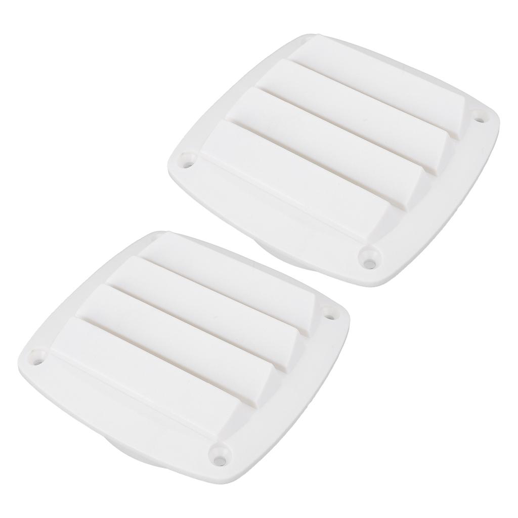 2PCS Boat Louvered Vents 5 Inch Nylon Marine Air Vent Grille Ventilation Louver Cover for Yacht RV Caravans Home