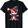 Magic Kitten Wizard Mage Cute Adorable Cat Enchanting Art T-Shirt