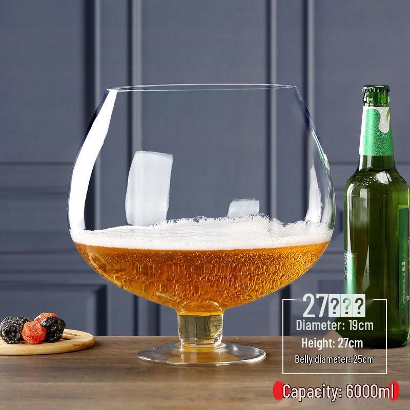 Giant Extra Large Beer and Wine Glass - Hero Cup Stemware, Large Capacity