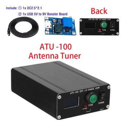 1.8-50 МГц Антенный тюнер 0.91-дюймовый OLED-дисплей от N7DDC 7x7 Автоматический антенный тюнер 3.2 Программируемый корпус в сборе