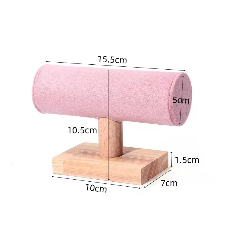 Деревянная винтажная Т-образная стойка для хранения ювелирных изделий, подставка для демонстрации браслетов, стойка для хранения, подставка для демонстрации часов, браслетов, цепочек, ювелирных изделий, реквизит