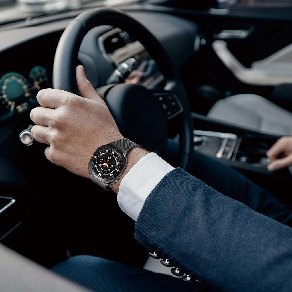 DUX DUCIS For Samsung Galaxy Watch Ultra 47mm Magnetic Milanese Watch Band Stainless Steel Strap