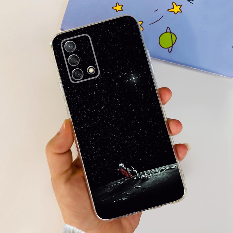 For Oppo Reno 6 Lite Case CPH2365 Reno6 Lite Cover Fashion Butterfly Flower Soft Silicone Funda on OPPO A74 A95 4G CHP2219 Cases