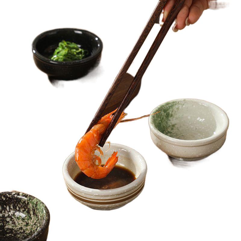 Керамическая тарелка в японском стиле, креативная бытовая тарелка для соевого соуса, ресторанная посуда, коммерческая тарелка для уксуса для макания суши
