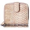 [VOICE] Align align Italy Made by Atema cowhide Anaconda Diamantina ladies bi-fold wallet ``The appearance is mini Storage capacity teeth Long wallet
