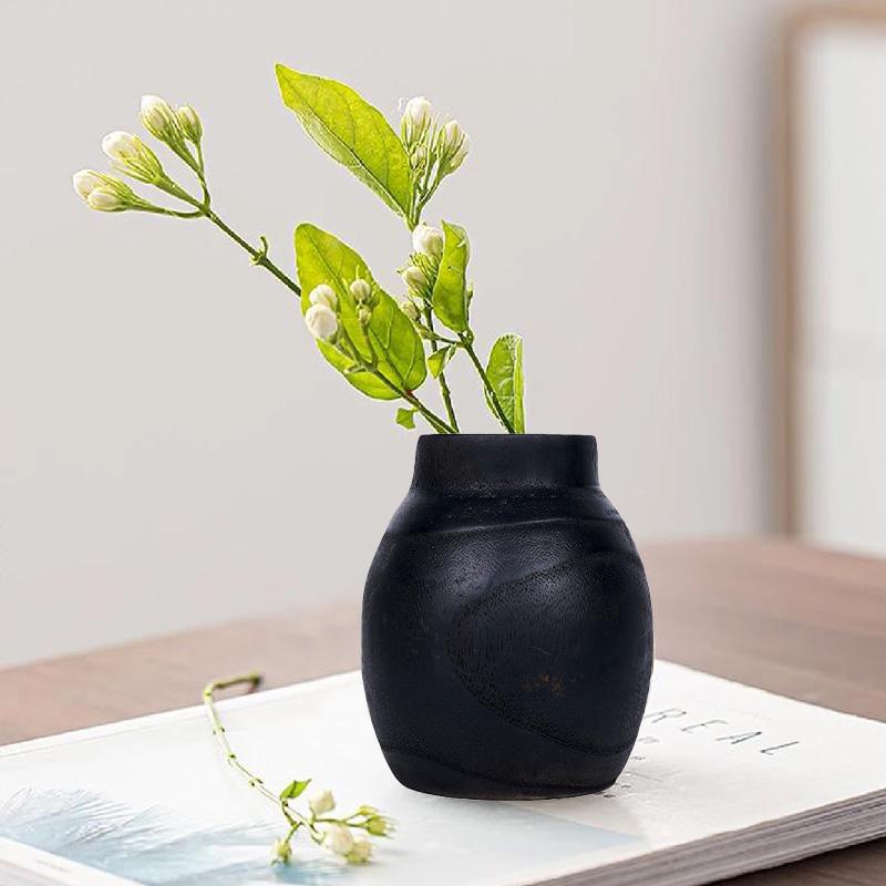 1 шт. деревянная ваза, кашпо, прочный искусственный цветочный горшок, настенный декор для гостиной