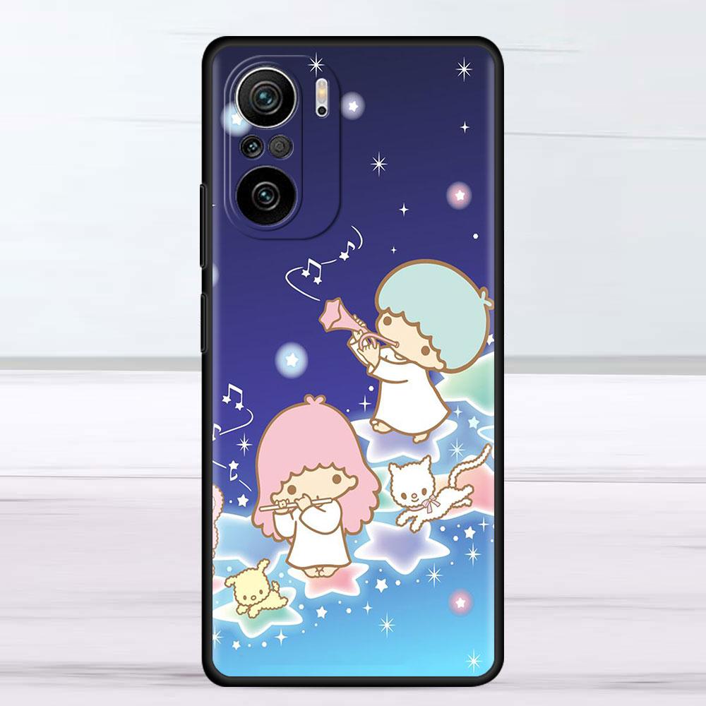Милый чехол LittleTwinStars для Xiaomi Redmi Note 111 9S 10 9 8 7 9A 9C 9i K40 8T 10C 9T K50 силиконовый чехол для телефона