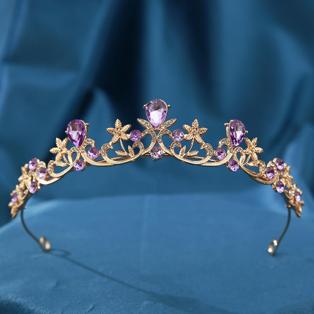 Bridal Crown Headdress Modern Simple Baroque Crystal Crown Hair Accessories Wedding Dress Accessories