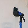Wall Mounted Hose Nozzle Bracket with Securing Screws Leak Hole for Garden Outdoor Irrigation System Storage