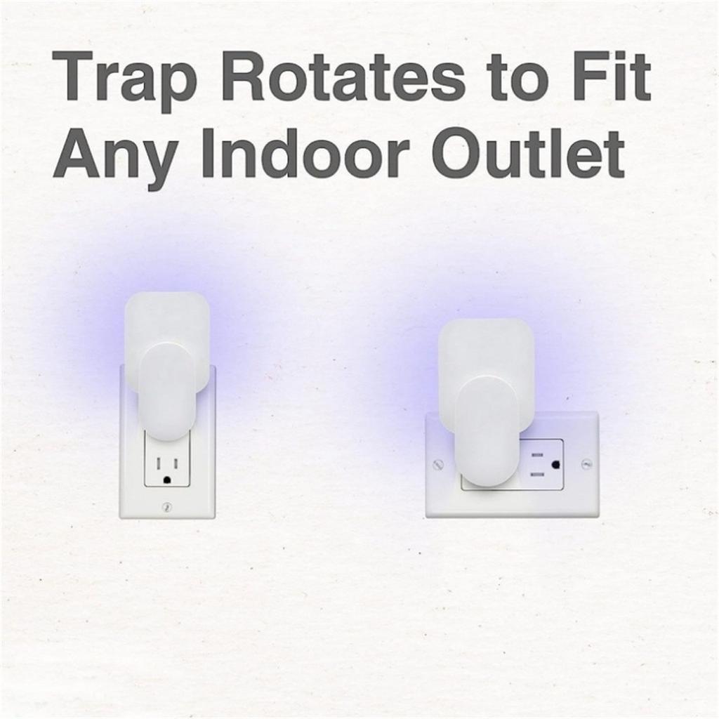 Safer Home Indoor Plug In For , Moths, Gnats, And Other Flying Insect – 2 Traps + 2 Glue Cards