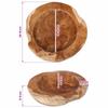 Fruit Bowl JEPARA Ø 30 cm Solid Wood Teak Round Teak Brown