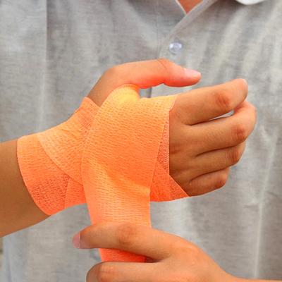 1 рулон самоклеящейся спортивной эластичной адгезивной ленты для снятия боли в колене при растяжениях, травмах, кинезиологическая нетканая ткань