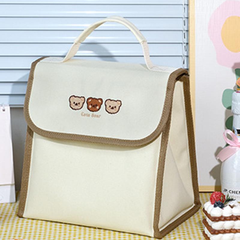 1 шт. Портативная сумка для ланч-бокса, Высокий внешний вид, Сумка для ланч-бокса большой вместимости, Изоляционная сумка для ланч-бокса для студентов