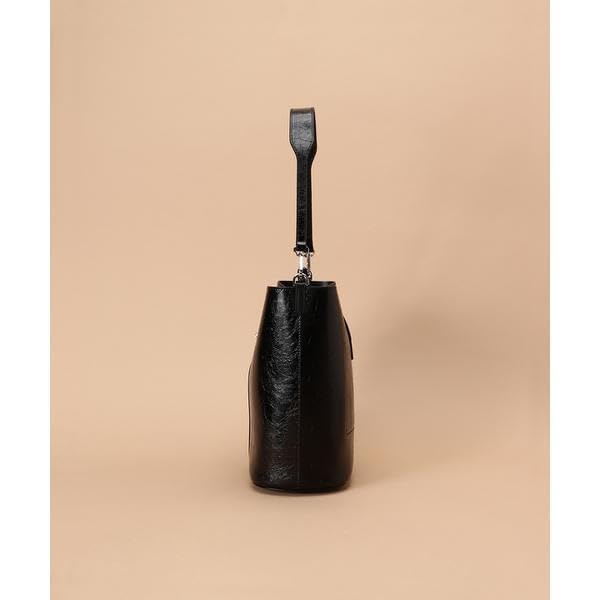 Сумка-ведро из крековой кожи для девочек темно-зеленая [Samantha Thavasa]